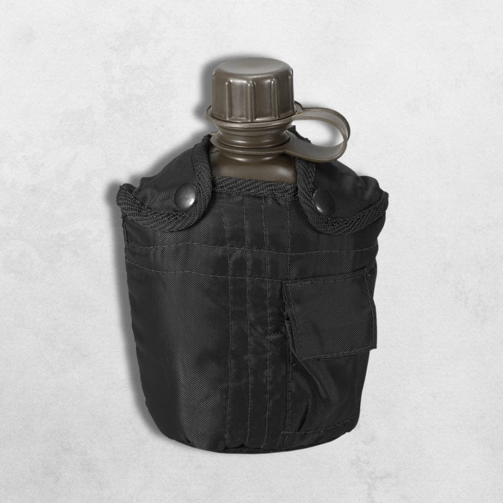Gourde militaire Noir / 1 litre