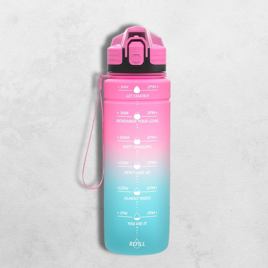 Gourde sport Rose - Turquoise / 500 ml